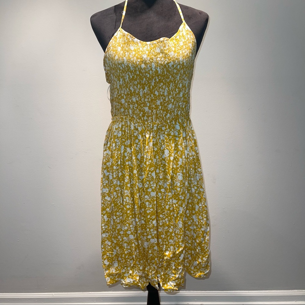Yellow printed dress